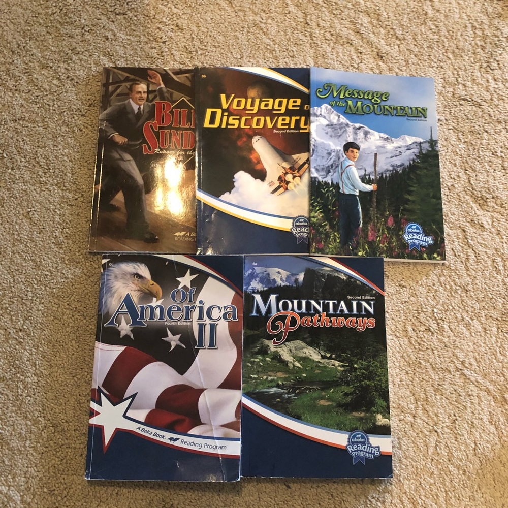 Abeka 6th grade readers set of 5. In good condition